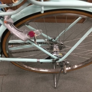 【4/22確約済み】【美品】銀行行ったり、郵便局行ったり、ラーメン行ったり‼️ブリジストン cajuna E.Xミストグリーン/デラックスモデル（チェーン）