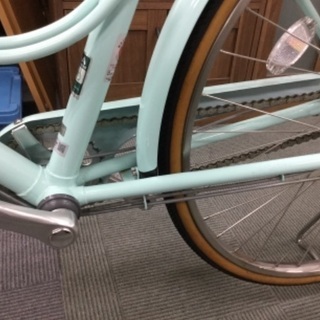 【4/22確約済み】【美品】銀行行ったり、郵便局行ったり、ラーメン行ったり‼️ブリジストン cajuna E.Xミストグリーン/デラックスモデル（チェーン）