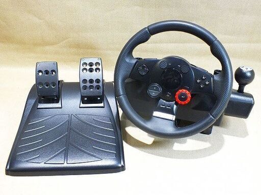 【苫小牧バナナ】ロジクール/Logicool ステアリングコントローラー ドライビングフォース GT LPRC-14500 中古 動作OK♪