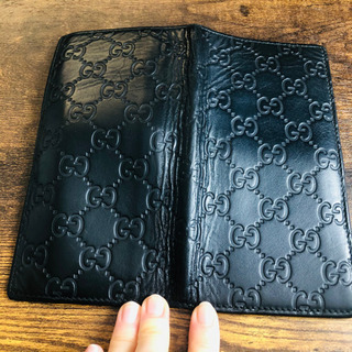 GUCCI 長財布 レザー シマ グッチ 早い者勝ち！