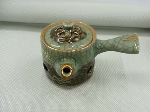 相馬焼 陶徳 急須 湯呑4点セット 茶器 泉岳寺参拝記念 相馬 近景 二重