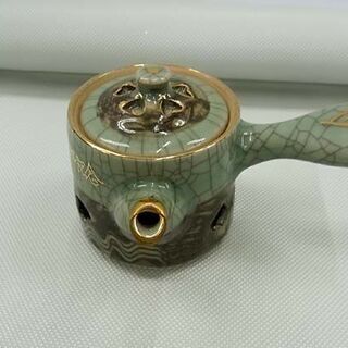相馬焼 陶徳 急須 湯呑４点セット 茶器 泉岳寺参拝記念 相馬 近景 二重 札幌 北２０条店