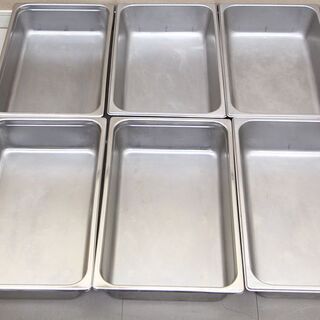 ステンレス製 フードパン 10枚セット　サイズ　300mm×500mm 深さ100mm ホテルパン フード用バット フードウォーマー(J843kwxY)②