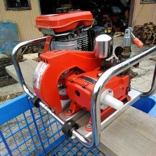 セット動噴 ハツタ製 セラミック動噴 ❢❢ 実働 ❢❢ エンジン 三菱製 ...