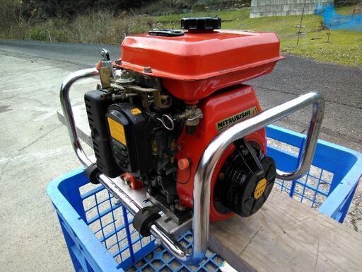 セット動噴 ハツタ製 セラミック動噴 ❢❢ 実働 ❢❢ エンジン 三菱製