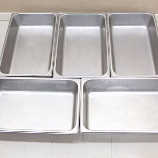 ステンレス製 フードパン 10枚セット　サイズ　300mm×500mm 深さ100mm ホテルパン フード用バット フードウォーマー(J841kwxY)③