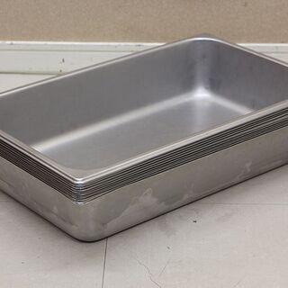 ステンレス製 フードパン 10枚セット　サイズ　300mm×500mm 深さ100mm ホテルパン フード用バット フードウォーマー(J841kwxY)③