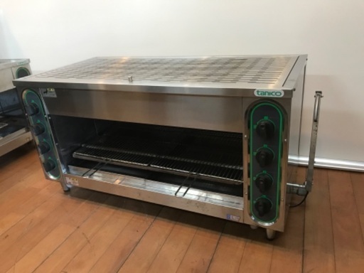 タニコー グリラー 上火式 ガスグリラー 焼き物器 TIG-120 LPガス ガス赤外線グリラー 厨房 飲食店\t