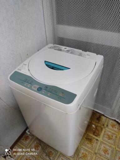 SHARP　中古美品　全自動洗濯機　4.5k　お買い得品です。一人暮らしに最適
