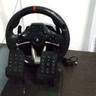 PS4＋ハンコン＋レーシングカーソフト3点セット