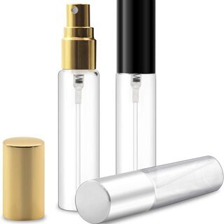 アトマイザー 10ML 香水　携帯用 詰め替え　金銀黒
