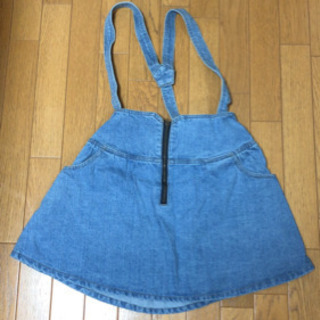 【新品未使用】女児150cmサスペンダースカート