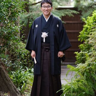 古民家で撮る紋付羽織袴で成人式記念撮影