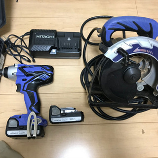 日立工機　14Vインパクトドライバーと丸ノコセット‼️値下げしました。