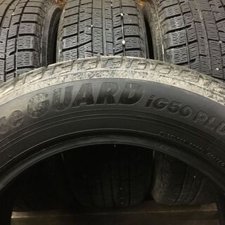 YOKOHAMA ice GUARD iG50 PLUS 205/60R16 16インチ スタッドレス 4本 2017年製 バリ溝 ジューク レガシィB4 ノア等　(MTI20) クレジットカード ＱＲ決済可能