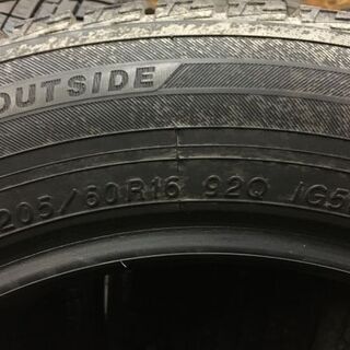 YOKOHAMA ice GUARD iG50 PLUS 205/60R16 16インチ スタッドレス 4本 2017年製 バリ溝 ジューク レガシィB4 ノア等　(MTI20) クレジットカード ＱＲ決済可能