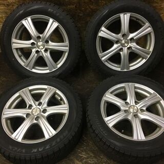 【BS BLIZZAK VRX 205/55R16】スタッドレス【SIBILLA RZ 社外 16インチ 6.5J5HPCD114.3+53】ヴォクシー アイシス等　(VTH350) クレジットカード ＱＲ決済可能
