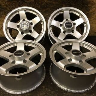 WOODBELL JAPAN SEARCH サーチ 社外ホイール 16インチ 4本 8J5HPCD150+45 ランクル100 200 シグナス等 (VHF148) クレジットカード ＱＲ決済可能