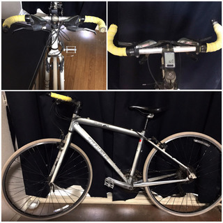 TRECKトレック格安ブルホーン改クロスバイク自転車ピストロード