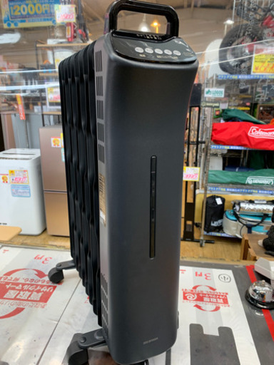 美品 2019年製 IRIS OHYAMA ウェーブ型 オイルヒーター マイコン式KIWHD-1210M-B アイリスオーヤマ