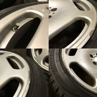 【BS BLIZZAK VRX 255/40R18 x2 225/45R18 x2】スタッドレス【ベンツ 純正タイプホイール 8/8.5J5HPCD112約+40】　(VTL317) クレジットカード QR決済可能
