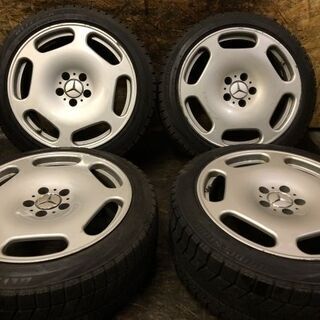 【BS BLIZZAK VRX 255/40R18 x2 225/45R18 x2】スタッドレス【ベンツ 純正タイプホイール 8/8.5J5HPCD112約+40】　(VTL317) クレジットカード QR決済可能