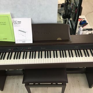 中古 CASIO PX-760 Privia 電子ピアノ 88鍵 2018年製！！ - 鍵盤楽器、ピアノ