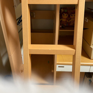 ロフトベッド机付き（梯子）