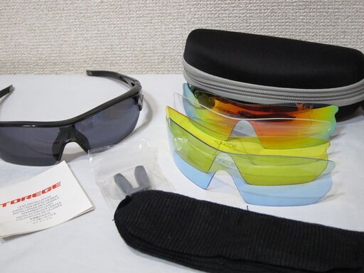 美品 Torege スポーツサングラス レンズ5枚 鼻あて2個 ケースあり ジモニック 中野の小物 サングラス の中古 古着あげます 譲ります ジモティーで不用品の処分