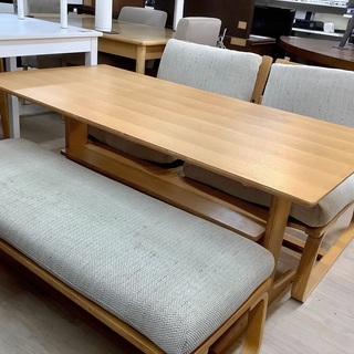 【引き取り限定】2023年購入_無印良品製ベンチ型ダイニングベンチチェア 引き取り限定】2023年購入_無印良品製ベンチ型ダイニングベンチチェア