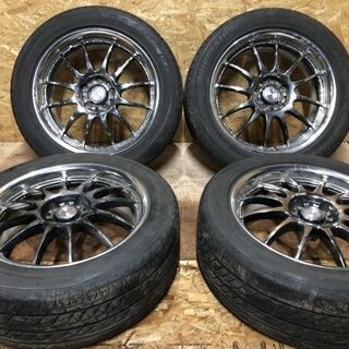 【BS REGNO GRV 235/50R18】夏タイヤ【WORK XSA 戦 イクサ 社外 18インチ 7.5J5HPCD114.3+42】アルファード等　(MTH47) クレジットカード QR決済可能 BS REGNO GRV 235/50R18】夏タイヤ【WORK XSA 戦 イクサ 社外 18インチ