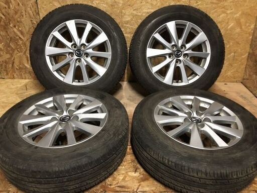 定番人気! GRANDTREK 【DUNLOP PT3 QR決済可能 クレジットカード (MTI33) 7J5HPCD114.3+50】2017年製 17インチ 純正ホイール CX-5 225/65R17】夏タイヤ【マツダ タイヤ、ホイール