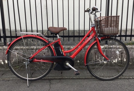 ＜動作品＞ヤマハ PAS・CITY-F  電動アシスト自転車・レッド