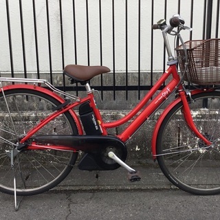 動作品＞ヤマハ PAS・CITY-F 電動アシスト自転車・レッド