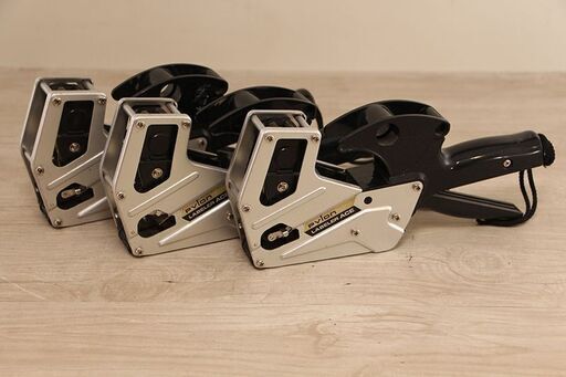まとめて3台セット　pylon labeler ACE パイロン ラベラー エース 値札 賞味期限 シール(J840kwxY)