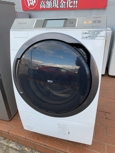 2014年製 Panasonic 10kg/6.0kgドラム洗濯乾燥機 HEAT PUMP NA-VX9300L パナソニック ヒートポンプ 日本製 ECONAVI nanoe エコナビ ナノイー