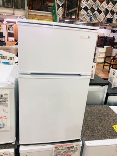 【管理IR012741-104】ヤマダ電機 2019年 YRZ-C09B1 90L 2ドア冷凍冷蔵庫