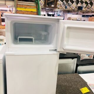 管理IR012741-104】ヤマダ電機 2019年 YRZ-C09B1 90L 2ドア冷凍冷蔵庫