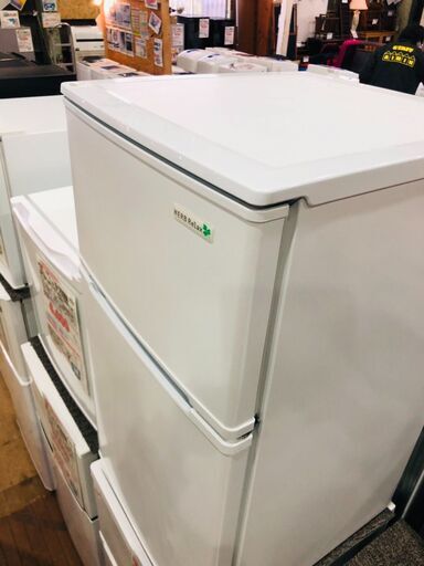 【管理IR012741-104】ヤマダ電機 2019年 YRZ-C09B1 90L 2ドア冷凍冷蔵庫