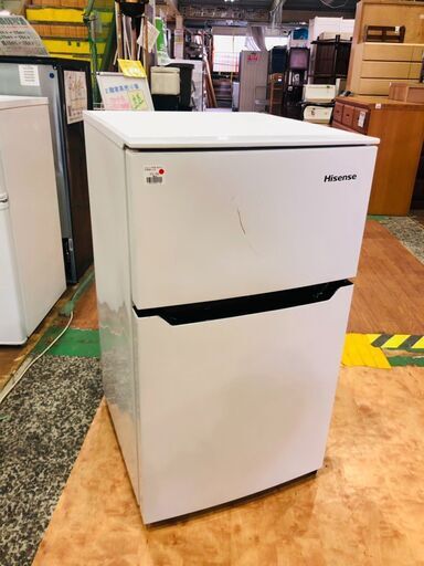 【管理IR012691-104】ハイセンス 2017年 HR-B95A 93L 2ドア冷凍冷蔵庫