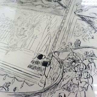 ▶Lenard Tsuguharu FOUJITA 藤田嗣治 レオナール フジタ マリニー座 魅せられし河 リトグラフ 銅版画 ペイペイ対応 札幌市西区西野