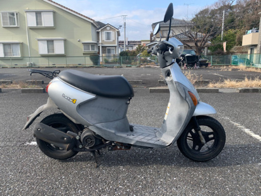 スズキ レッツ4 50 cc 原付 スクーター 4スト 実動 書類 鍵あり リアタイヤ新品 エンジンオイル交換済み スズキ レッツ4 50 cc 原付 スクーター 4スト 実動 書類 鍵あり