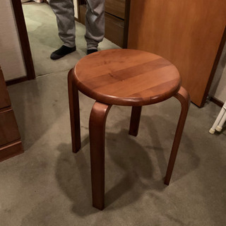 【ネット決済】木製丸椅子