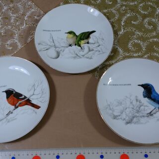 無料 飾り皿 (HOYA 鳥の絵)