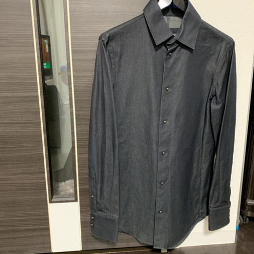 (正規品)GIORGIO ARMANI  アルマーニ　デニムシャツ　シャツ　黒