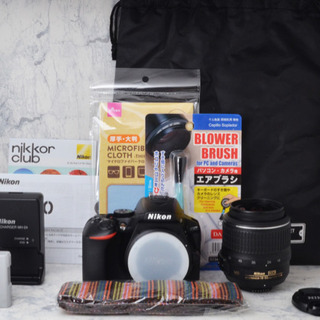 最新機○ビギナー向け○Wi-Fi内蔵○2416万画素○ニコン D5600