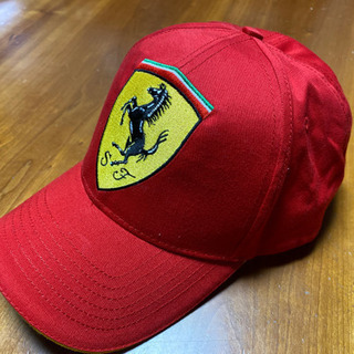 【新品】Ferrari/フェラーリ キャップ/帽子（赤色、総刺繍）