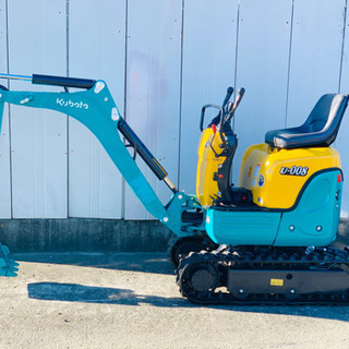 クボタ ミニユンボ　U-008 ★ 812時間 ★　倍速付き 可変式付き　ブレーカー配管付き　操作パターン切り替え可能　下取りOK