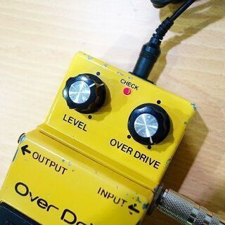 【苫小牧バナナ】動作品 BOSS OD-1 over drive 銀ネジ オーバードライブ (NEC/C4558C搭載) ギター用 エフェクター♪ 苫小牧バナナ】動作品 BOSS OD-1 over drive 銀ネジ オーバードライブ