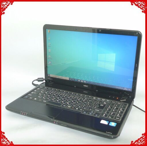 1台限定ノートパソコン 中古良品 15.6型 NEC LS150DS6B Pentium 2GB 320GB DVDマルチ 無線 Windows10 LibreOffice ブラック